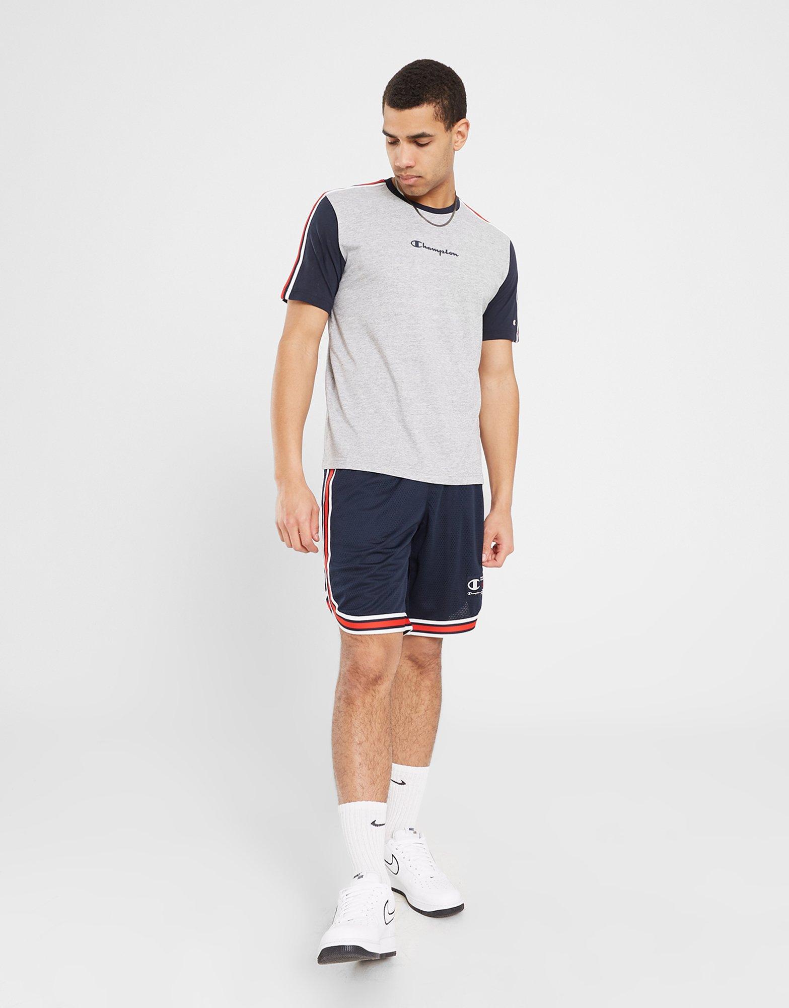 Мъжка тениска CHAMPION ТЕНИСКА CREWNECK ТЕНИСКА 218768EM021 Сив