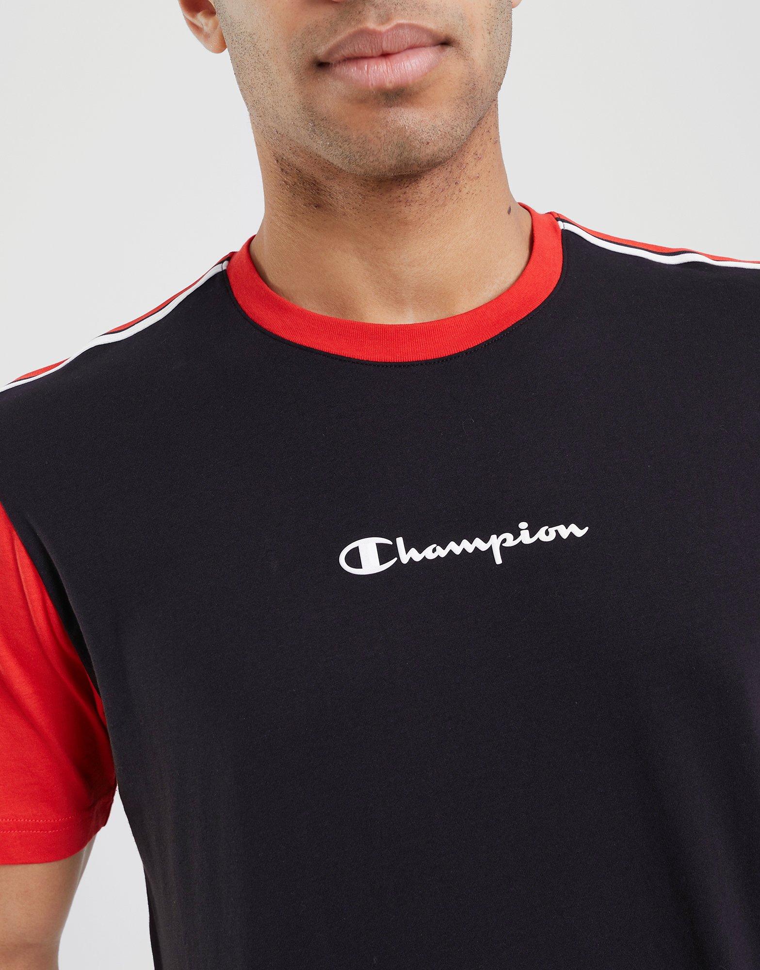 Мъжка тениска CHAMPION ТЕНИСКА CREWNECK ТЕНИСКА 218768KK001 Черен