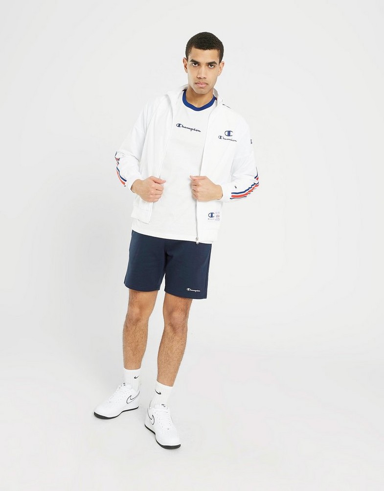 Pánska mikina CHAMPION MIKINA ROZEPÍNACÍ FULL ZIP SWEATSHIRT 218771WW001 Bílá