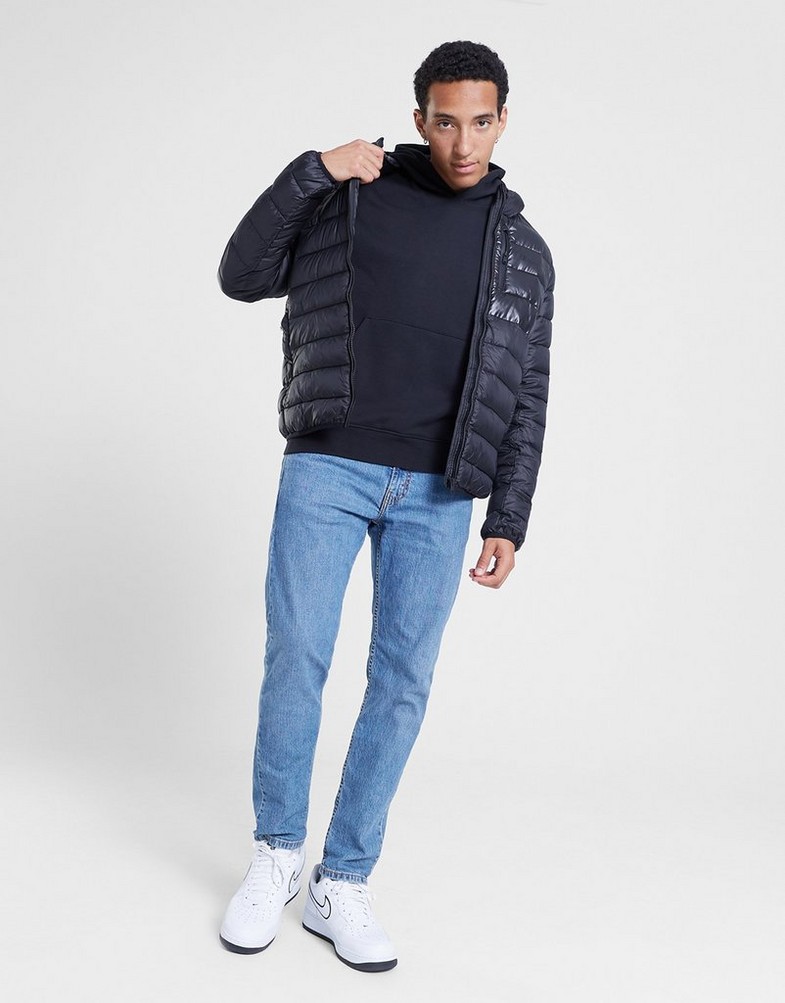 Kurtka męska CHAMPION KURTKA ZIMOWA HOODED JACKET 219184KK001 Czarny
