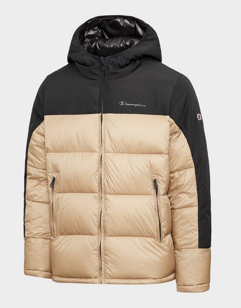 CHAMPION КУРТКА ЗИМОВА HOODED JACKET 219190MS066 Чорний