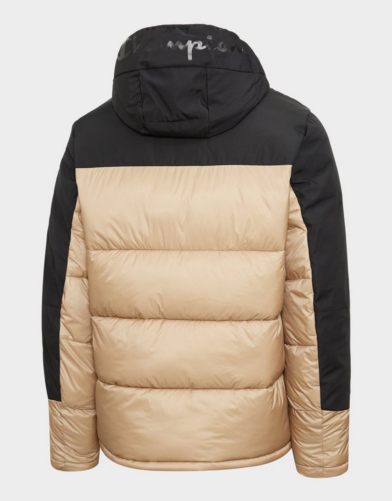 CHAMPION КУРТКА ЗИМОВА HOODED JACKET 219190MS066 Чорний
