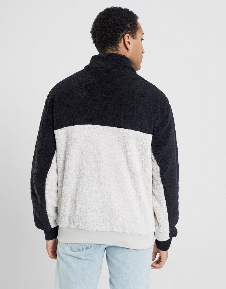 Bluza męska CHAMPION POLAR HALF ZIP TOP 219442ES057 Czarny