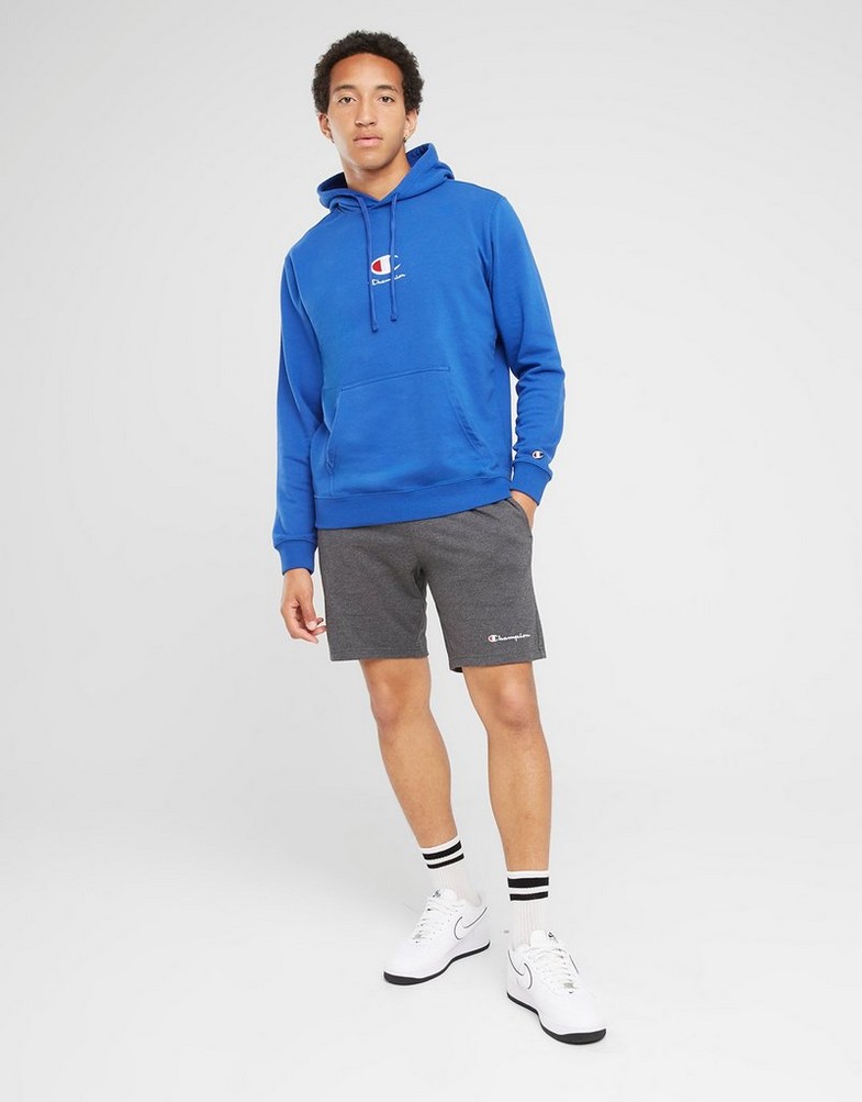 Bluza męska CHAMPION BLUZA Z KAPTUREM HOODED SWEATSHIRT 219845BS003 Niebieski