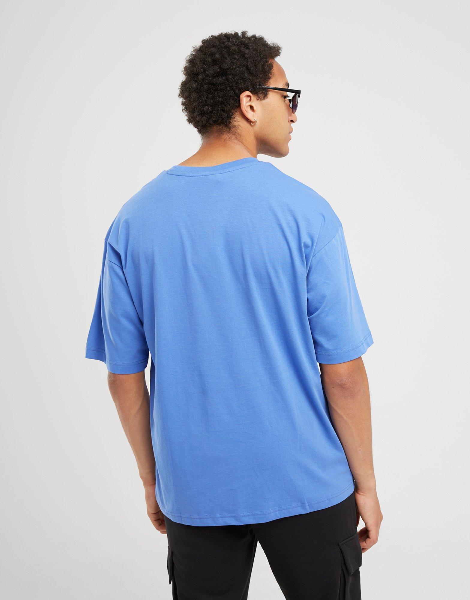 Pánske tričko CHAMPION TRIČKO CREWNECK TRIČKO 219847BS050 Modrá