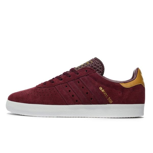 adidas 350 trainers maroon