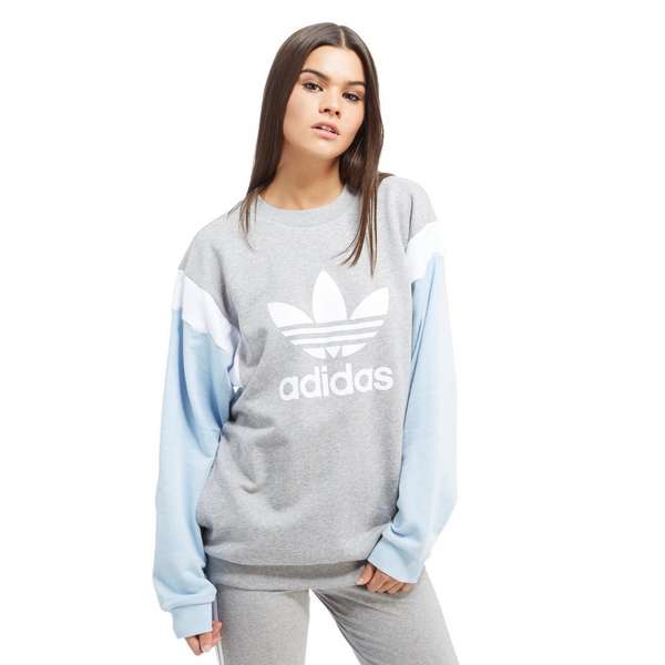 adidas originals colour block crew sweatshirt adidas originals colour block crew sweatshirt