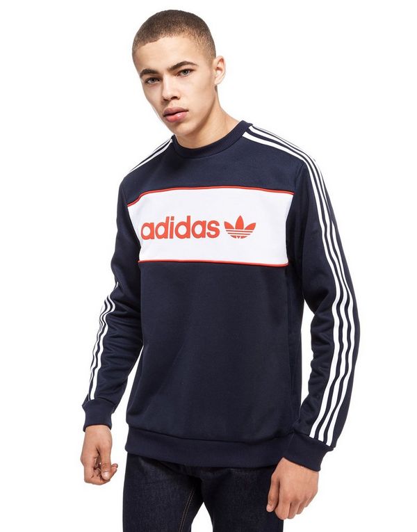 adidas block crew sweat adidas block crew sweat