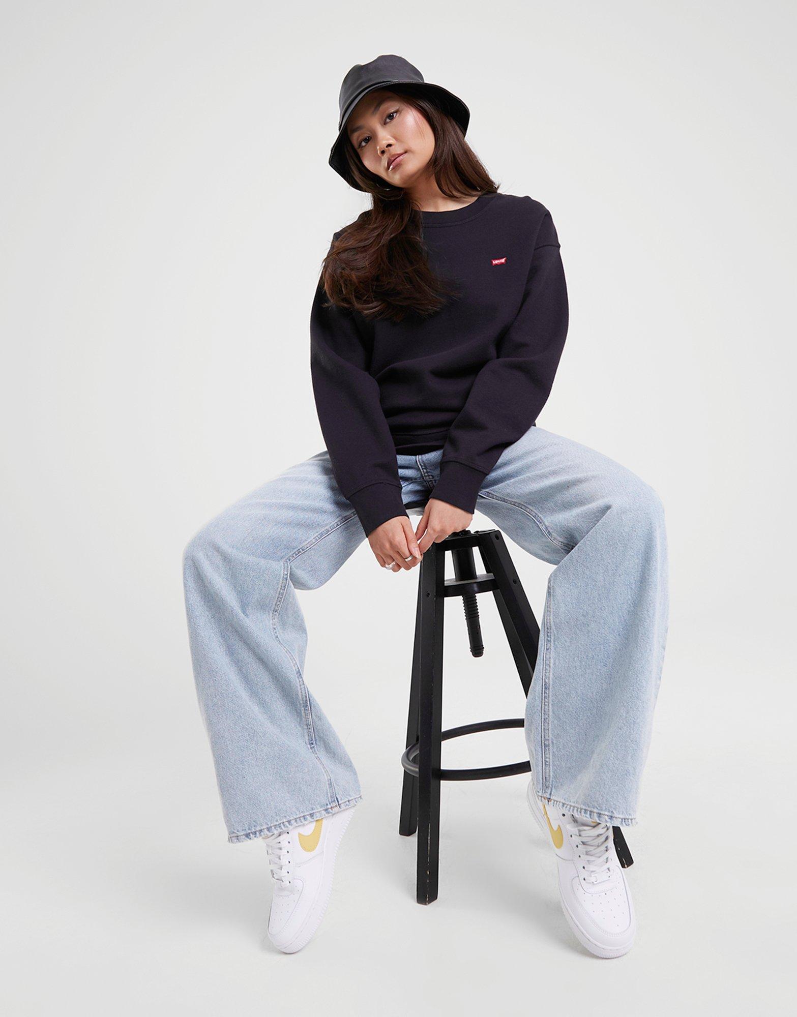 Дамска блуза LEVI'S СУИТЧЪР STANDARD CREW 24688-0006 Черен