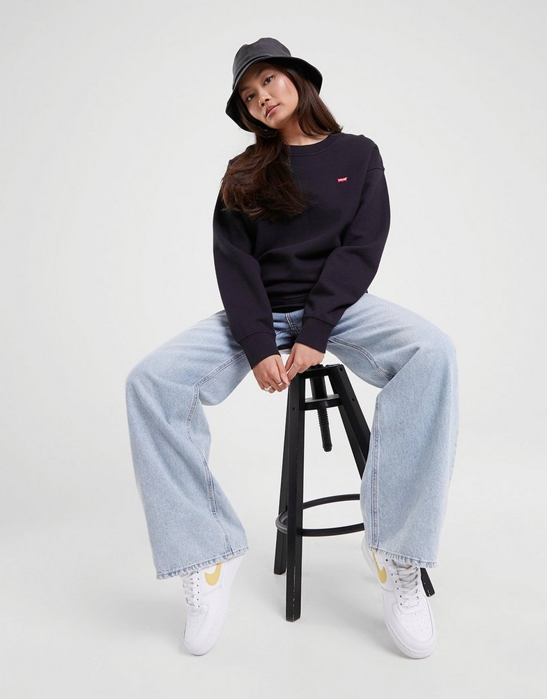 Bluza damska LEVI'S BLUZA STANDARD CREW 24688-0006 Czarny