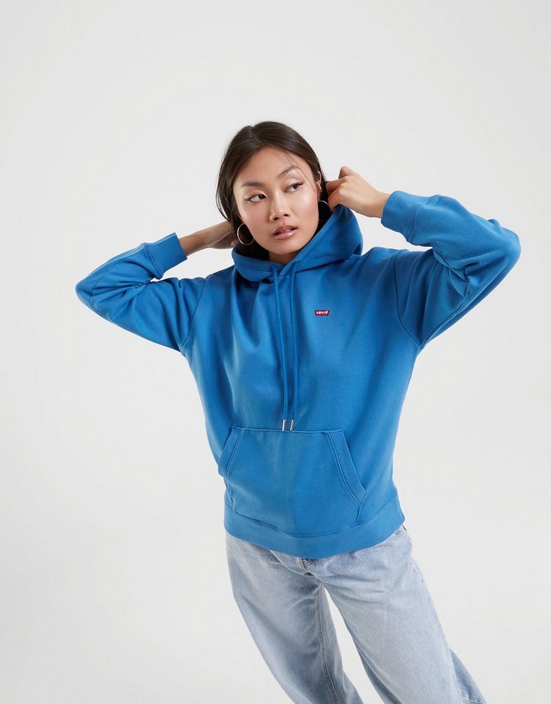 Bluza damska LEVI'S BLUZA Z KAPTUREM STANDARD HOODIE 24693-0041 Niebieski