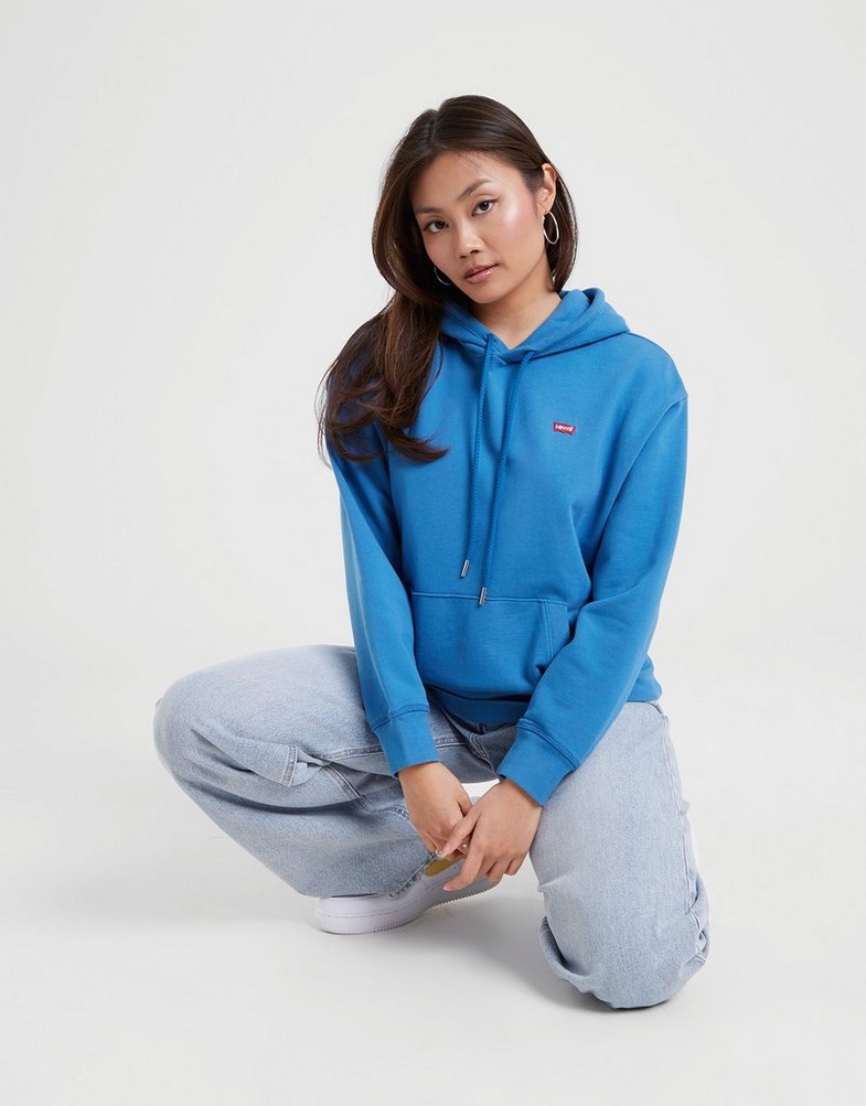 Bluza damska LEVI'S BLUZA Z KAPTUREM STANDARD HOODIE 24693-0041 Niebieski