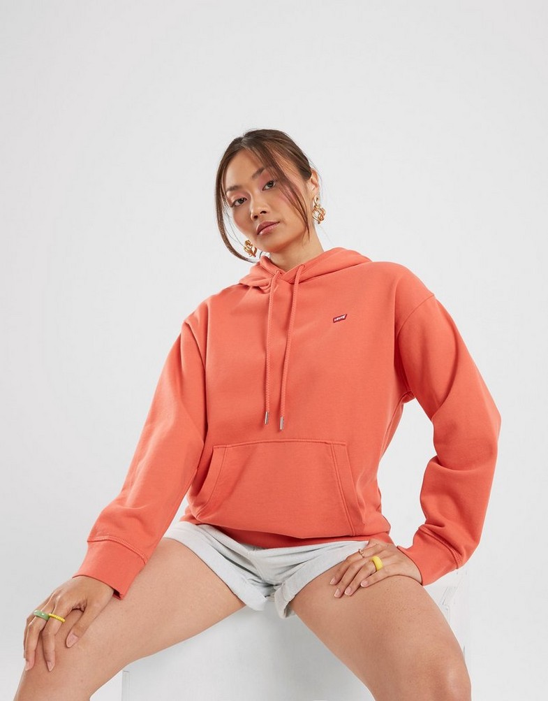 Dámska mikina LEVI'S MIKINA S KAPUCŇOU STANDARD HOODIE 24693-0044 Červená