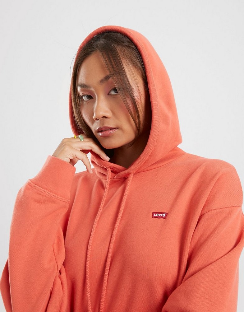 Dámska mikina LEVI'S MIKINA S KAPUCŇOU STANDARD HOODIE 24693-0044 Červená