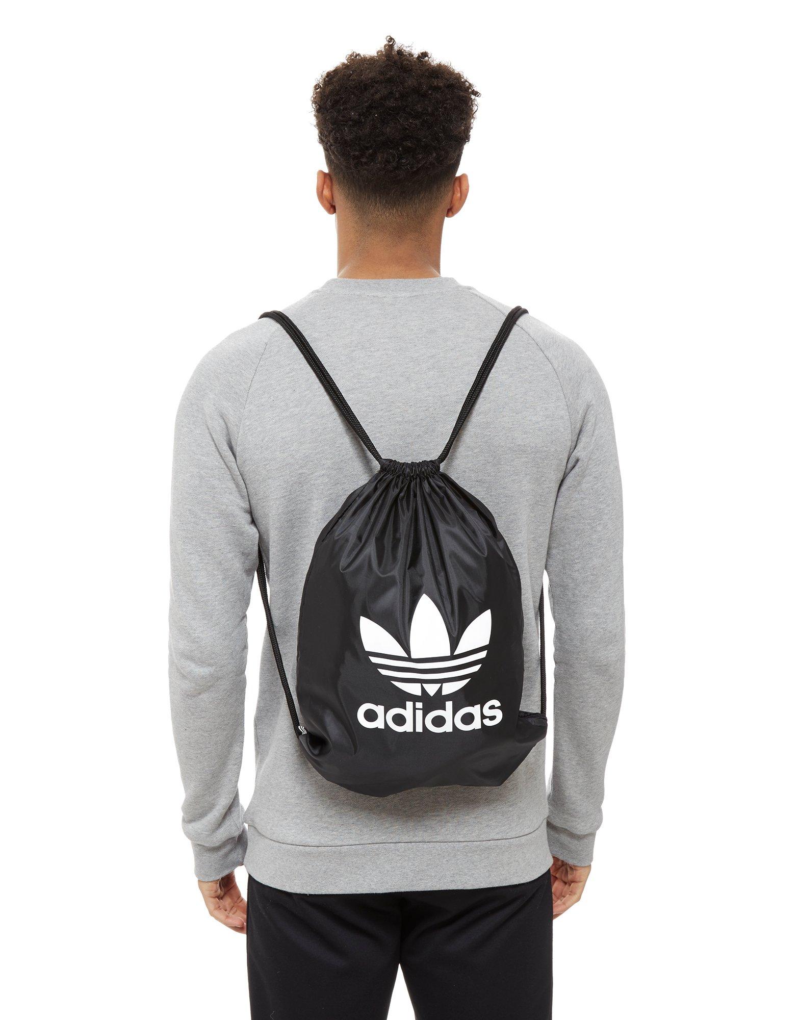 Férfi hátizsák ADIDAS ZSÁK GYMSACK TREFOIL BK6726 Fekete