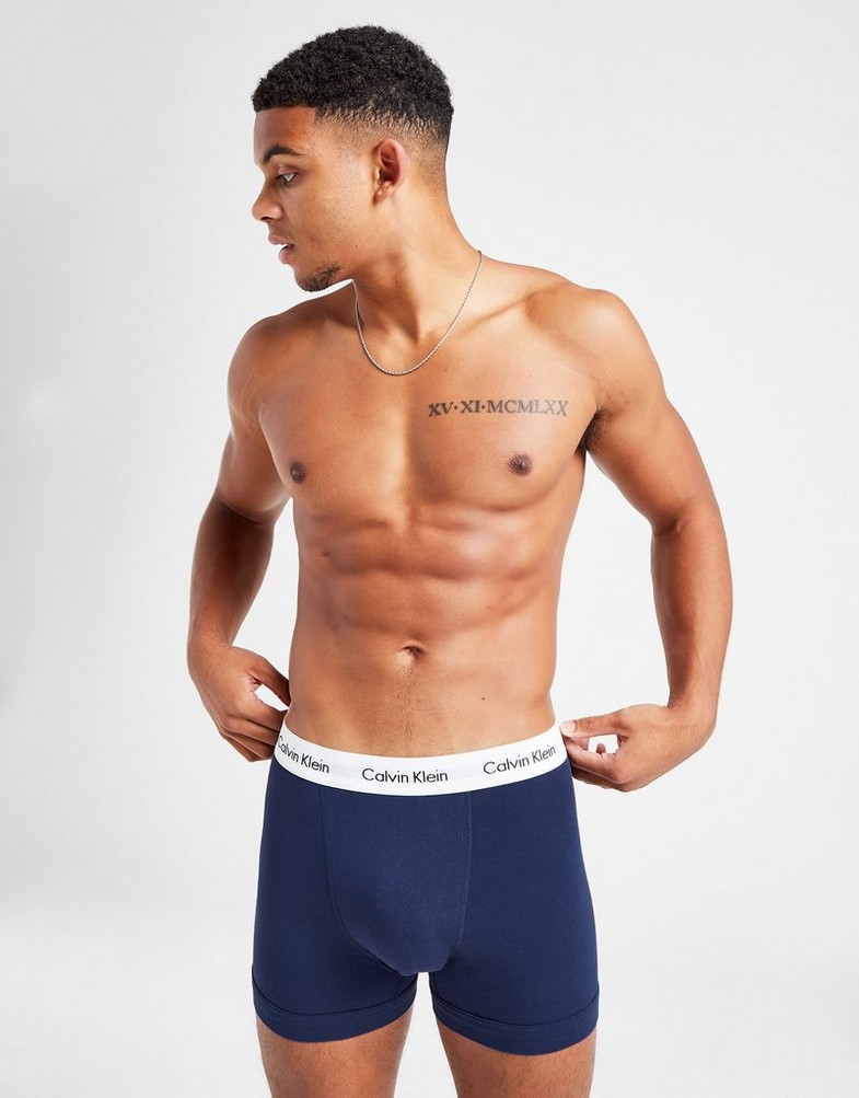 CALVIN KLEIN BOKSERKI 3 PACK TRUNKS U2662GI03 Niebieski