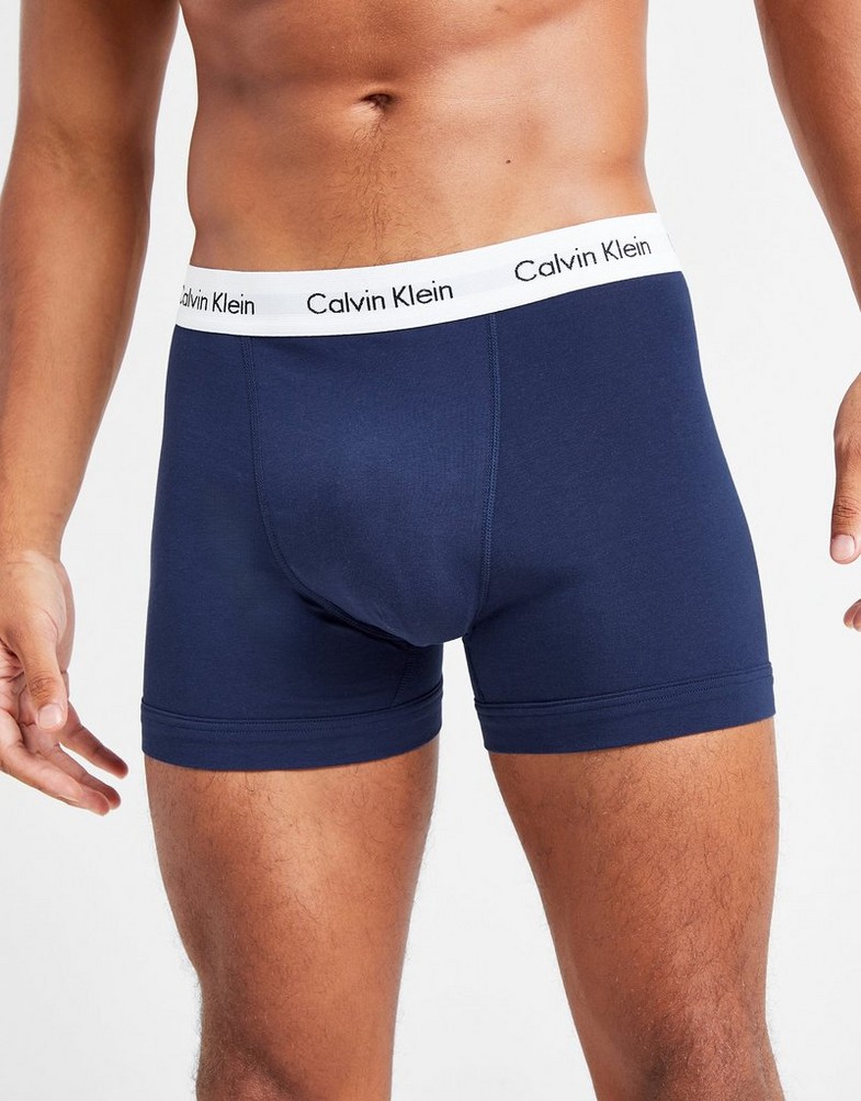 CALVIN KLEIN BOKSERKI 3 PACK TRUNKS U2662GI03 Niebieski