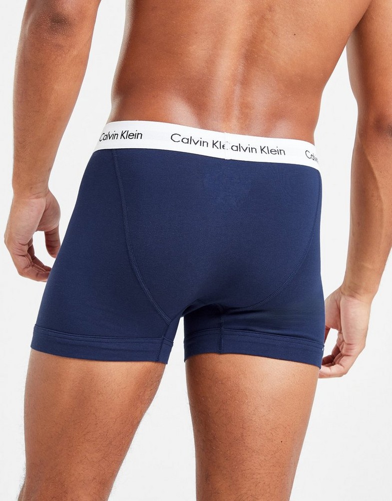 CALVIN KLEIN BOKSERKI 3 PACK TRUNKS U2662GI03 Niebieski
