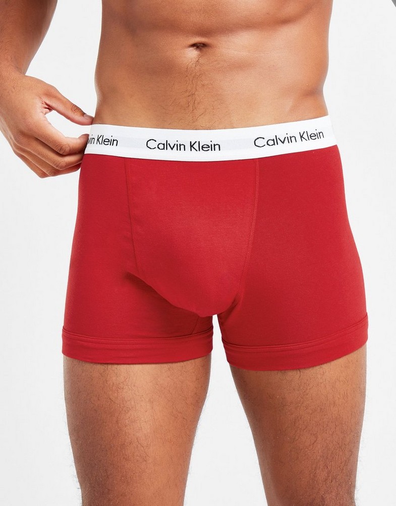 CALVIN KLEIN BOKSERKI 3 PACK TRUNKS U2662GI03 Niebieski