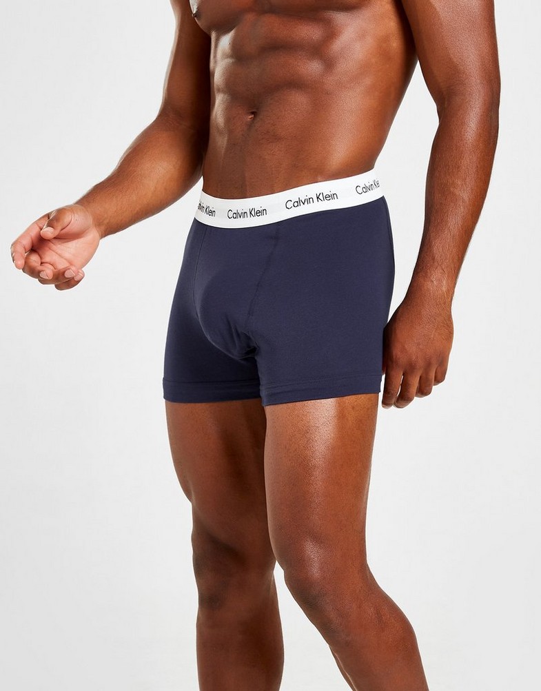 CALVIN KLEIN BOKSERKI 3 PACK TRUNKS U2662GI03 Niebieski
