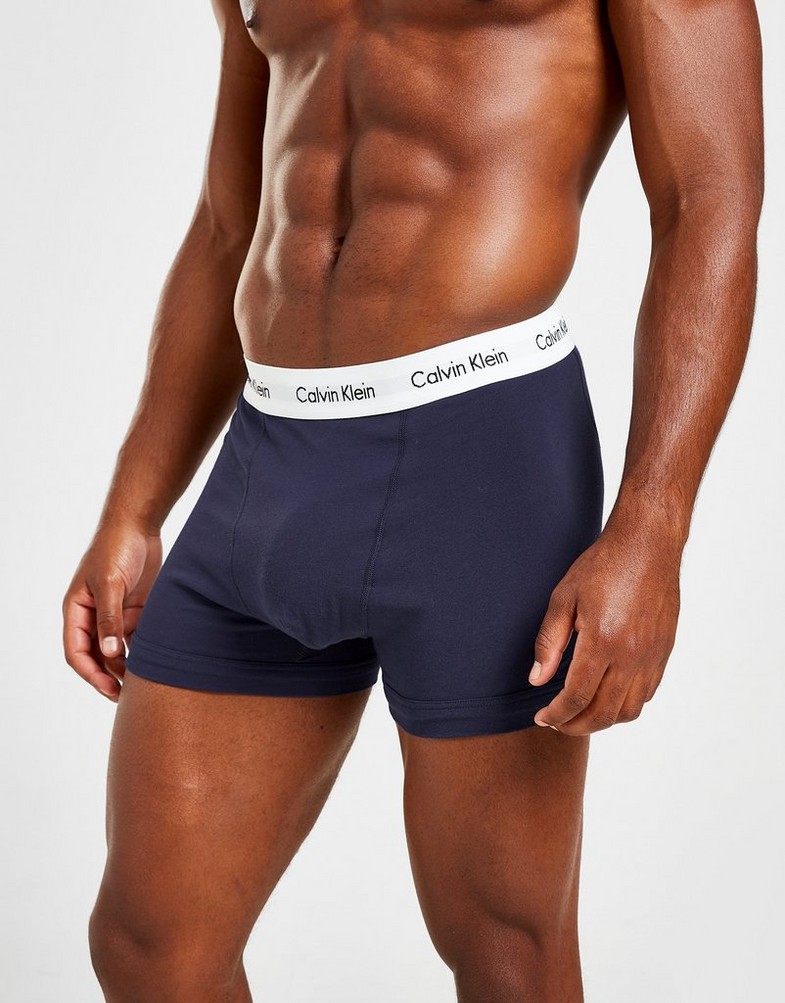 CALVIN KLEIN BOKSERKI 3 PACK TRUNKS U2662GI03 Niebieski