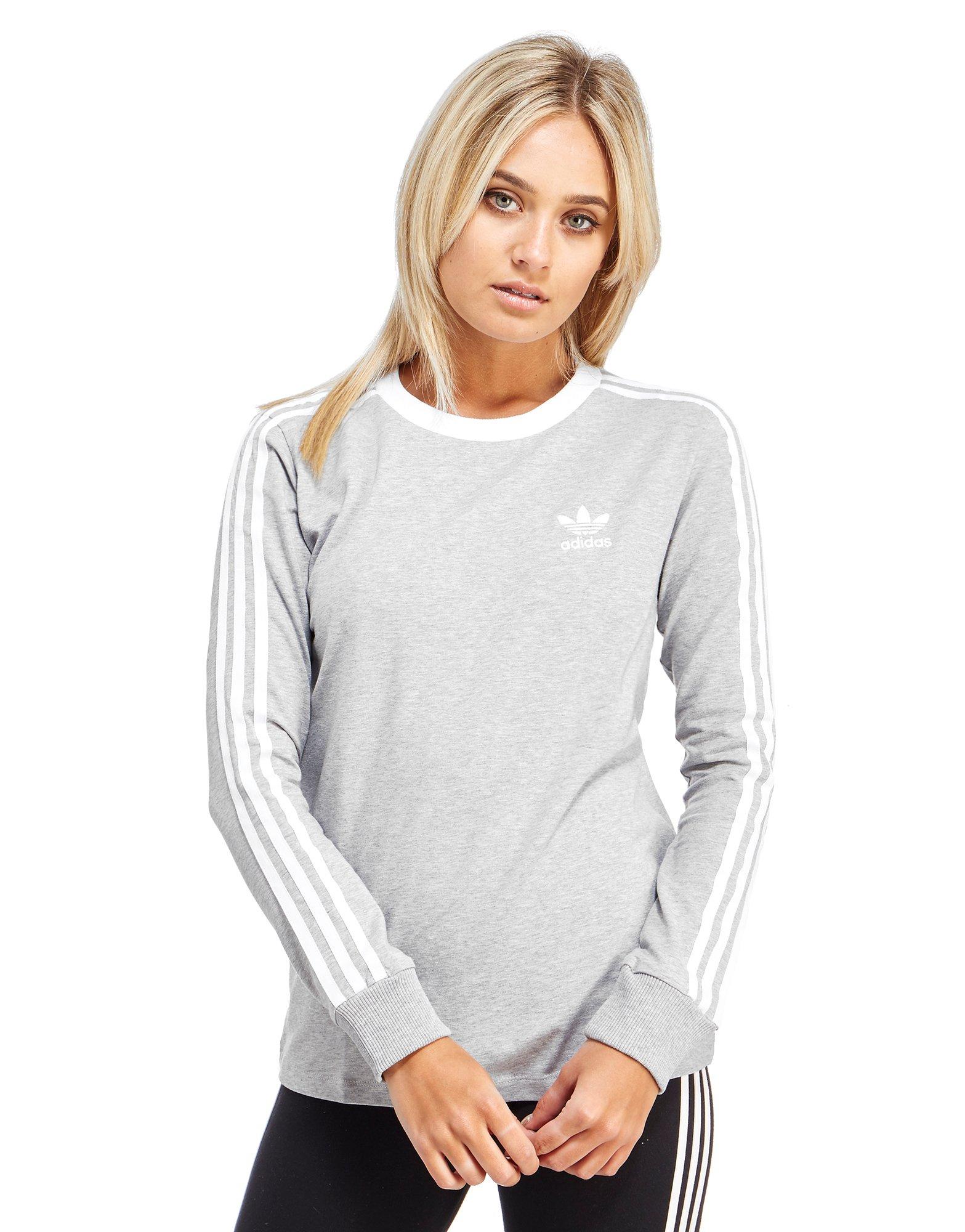 grey long sleeve adidas top