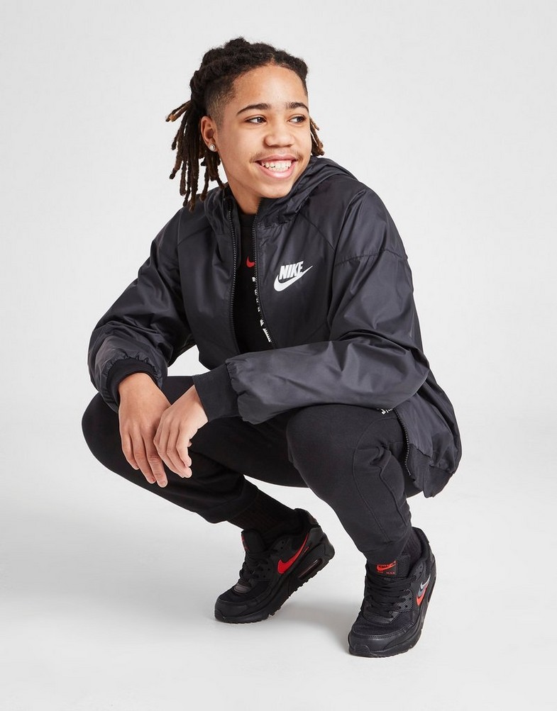 NIKE BUNDA PRZEJŚCIOWA SPORTSWEAR WINDRUNNER WINDRUNNER JACK 850443-011 Čierna