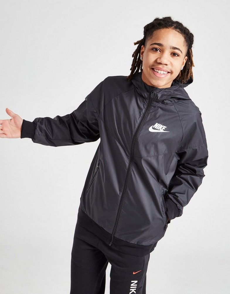 NIKE BUNDA PRZEJŚCIOWA SPORTSWEAR WINDRUNNER WINDRUNNER JACK 850443-011 Čierna