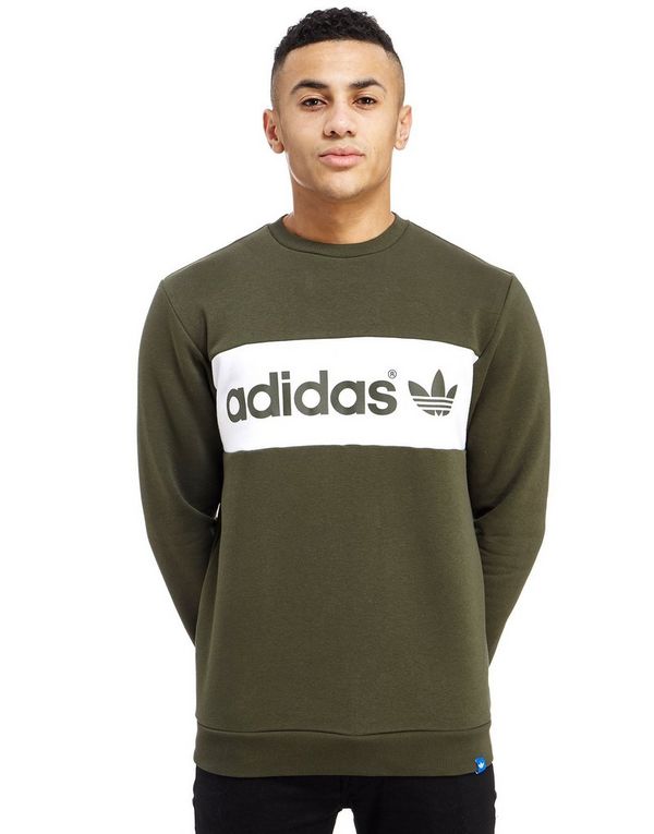 adidas block crew sweat adidas block crew sweat
