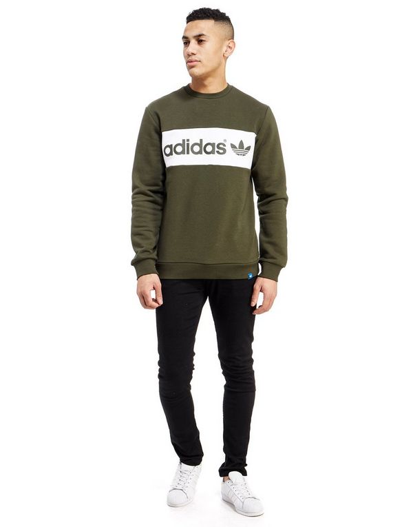 adidas originals colour block crew sweatshirt adidas originals colour block crew sweatshirt