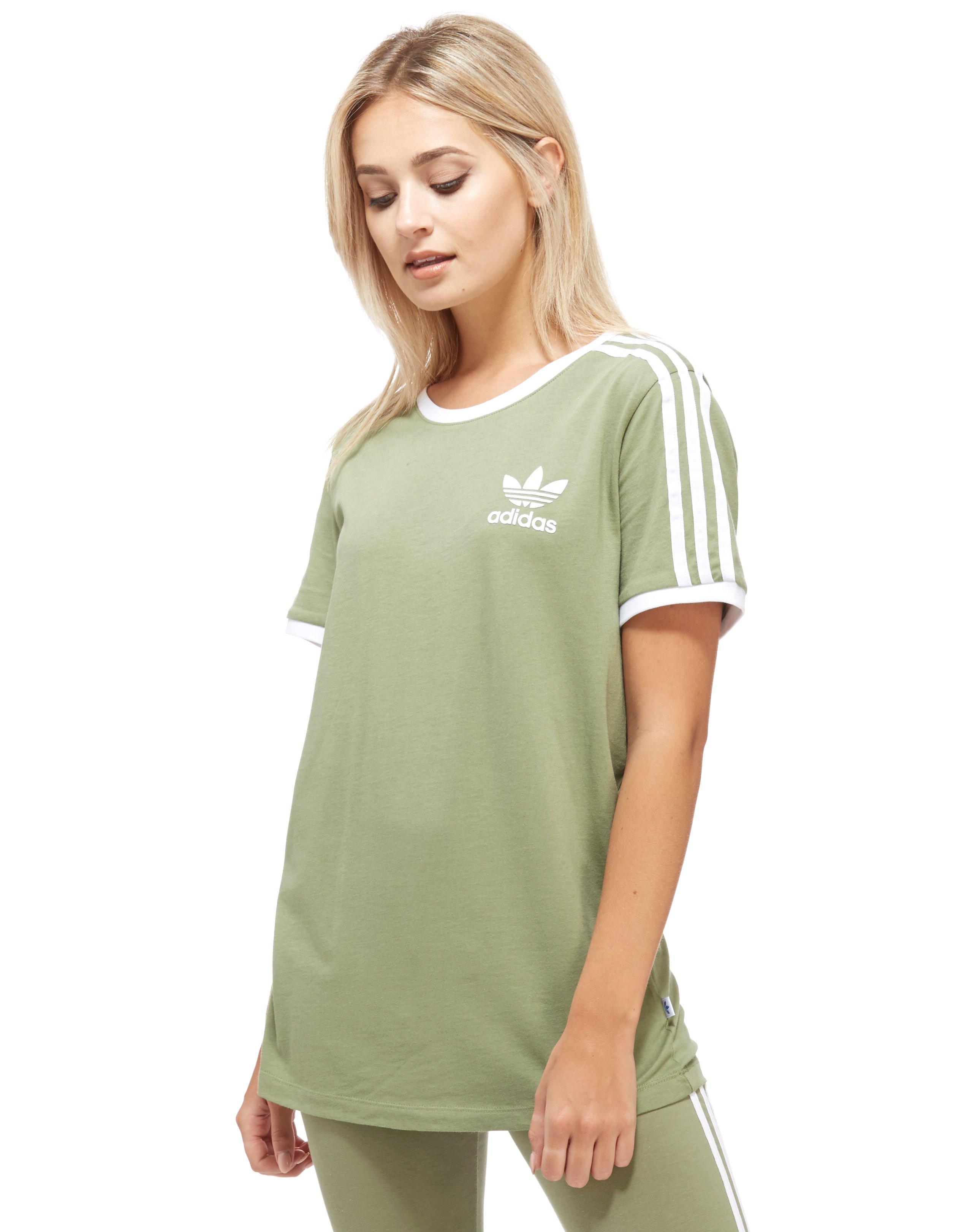 adidas green t shirt women's