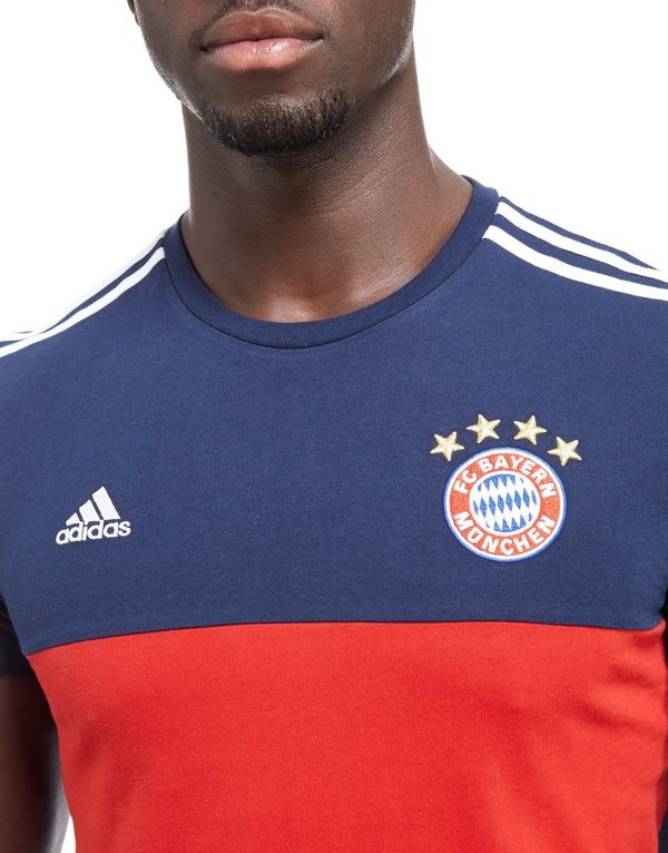 adidas FC Bayern Munich 3-Stripes T-Shirt | JD Sports adidas FC Bayern Munich 3-Stripes T-Shirt