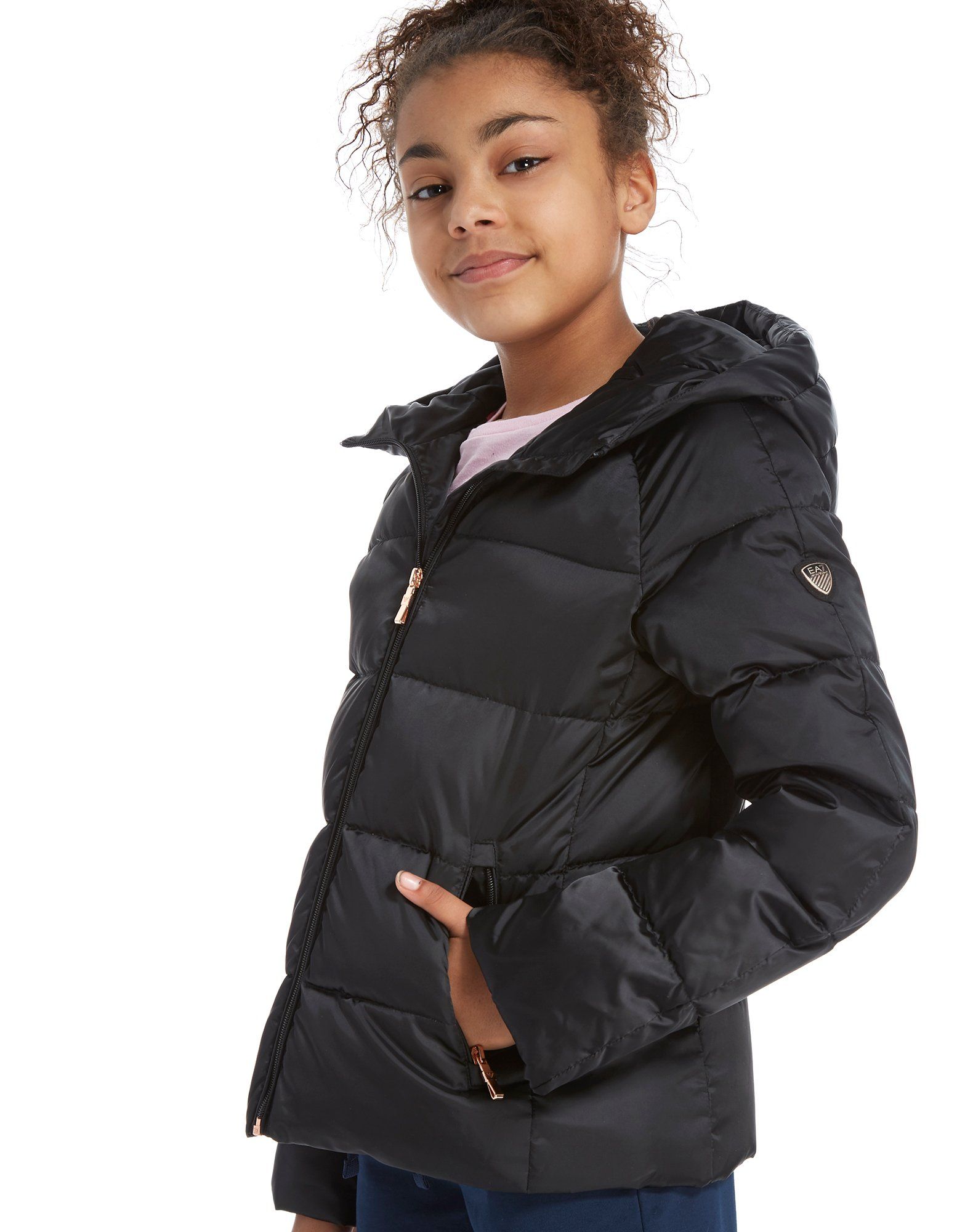 Emporio Armani EA7 Girls' Shiny Down Jacket Junior | JD Sports