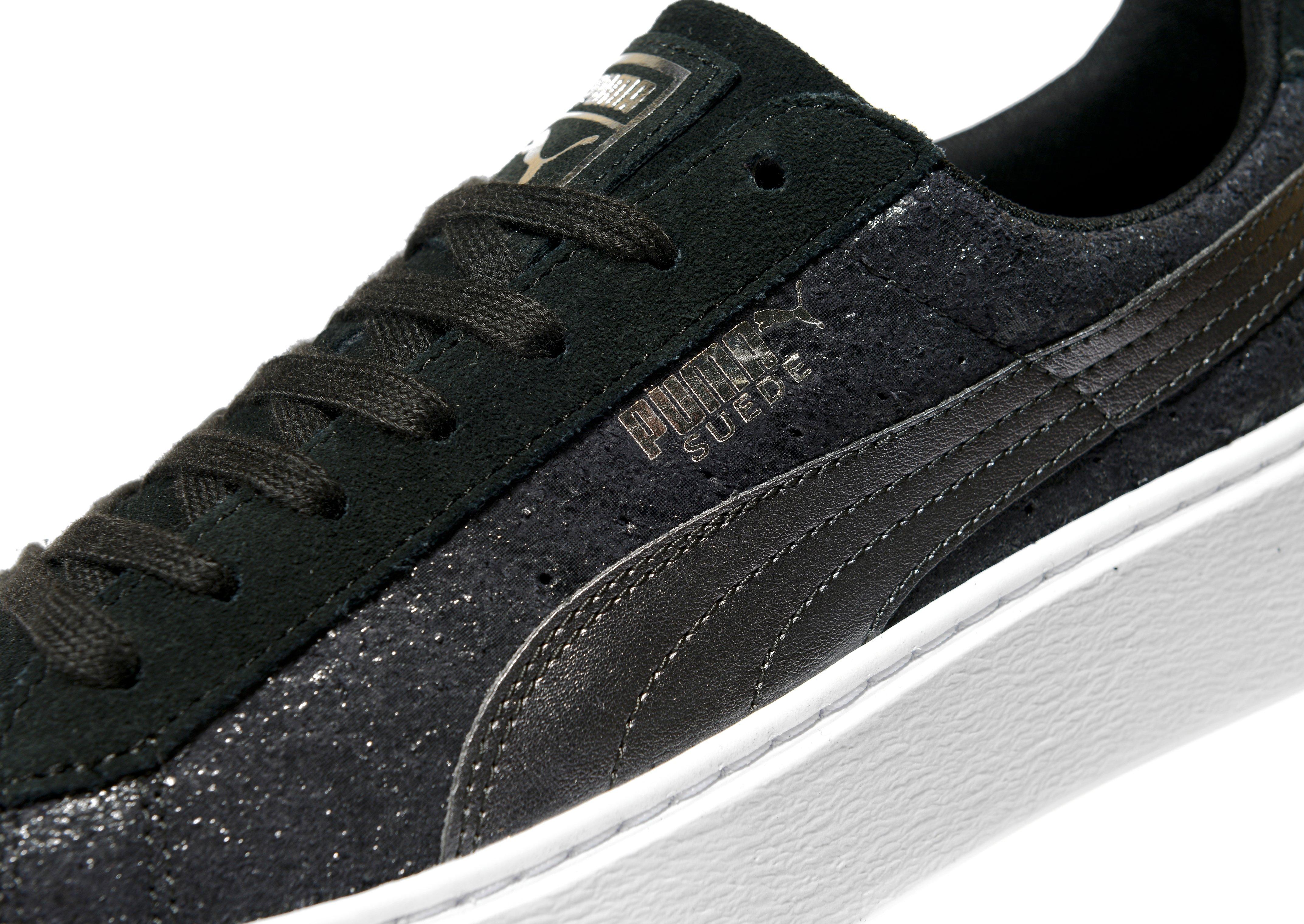 puma suede noir brillante