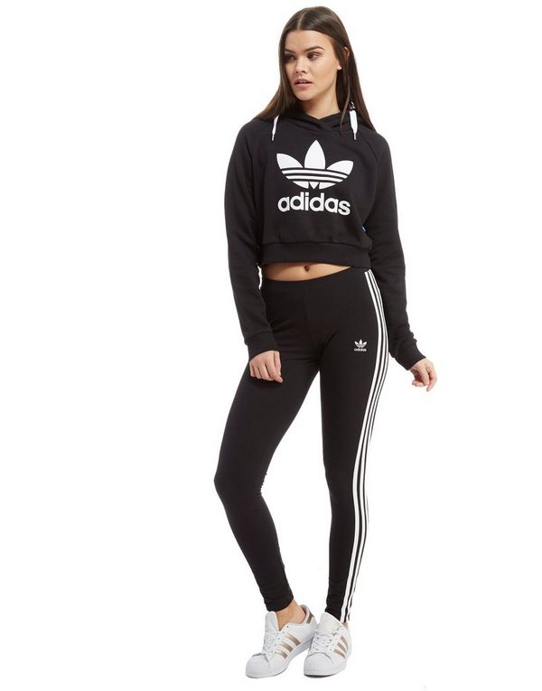 adidas sweat trefoil crop adidas sweat trefoil crop