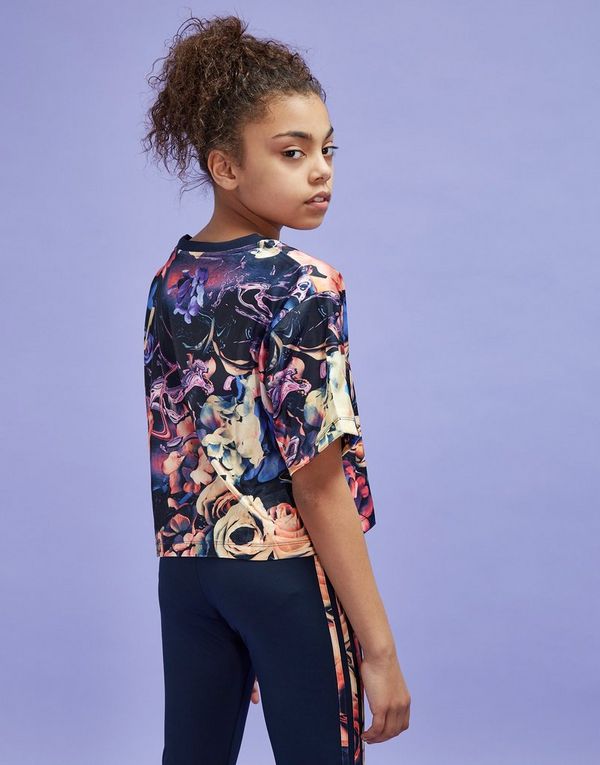 adidas originals girls' floral crop top junior adidas originals girls' floral crop top junior