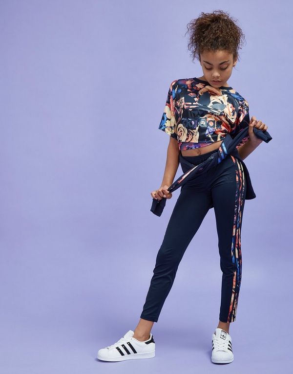 adidas originals girls' floral crop top junior adidas originals girls' floral crop top junior