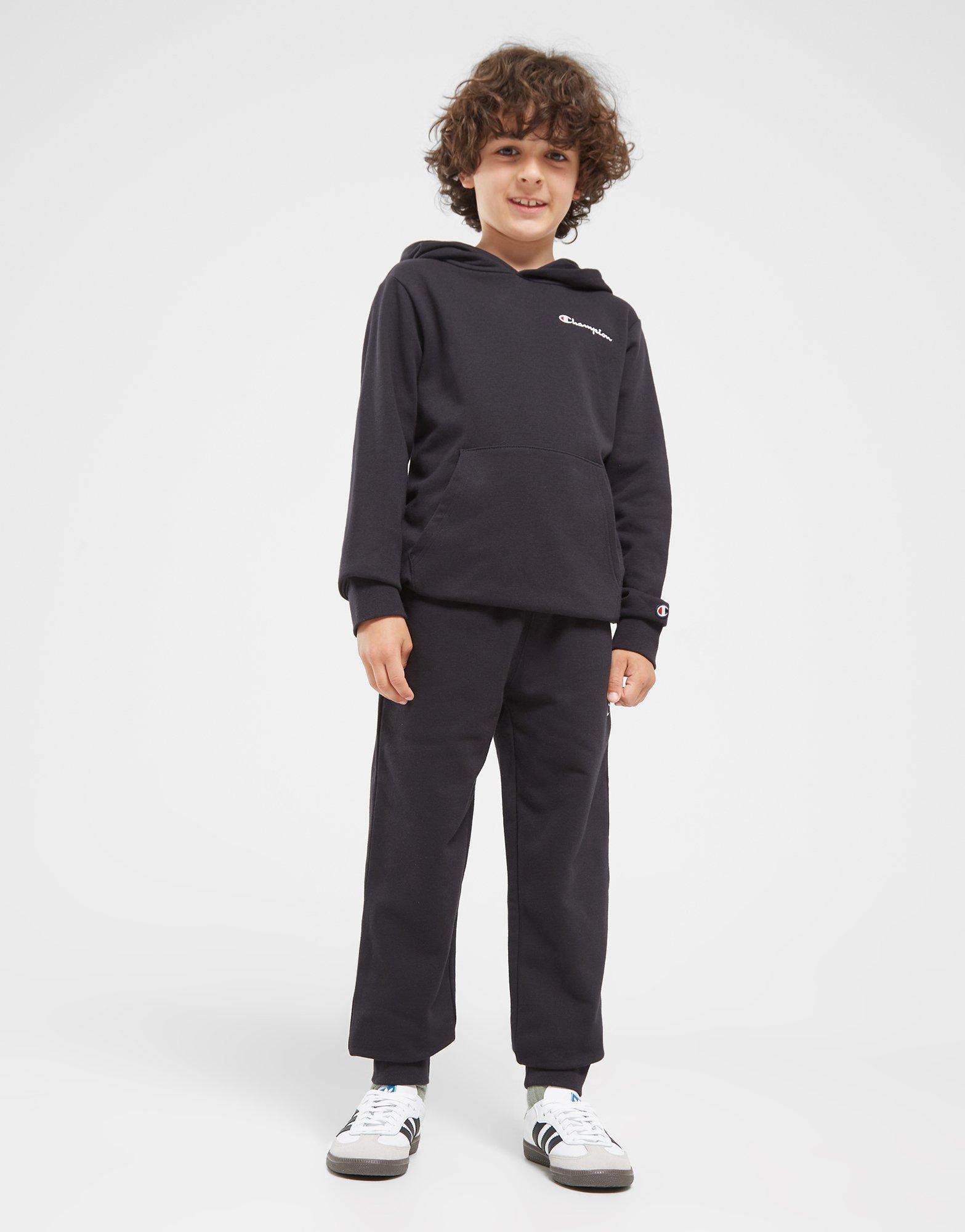 Gyerek pulóver CHAMPION PULÓVER KAPUCNIS HOODED SWEATSHIRT B 306756KK001 Fekete