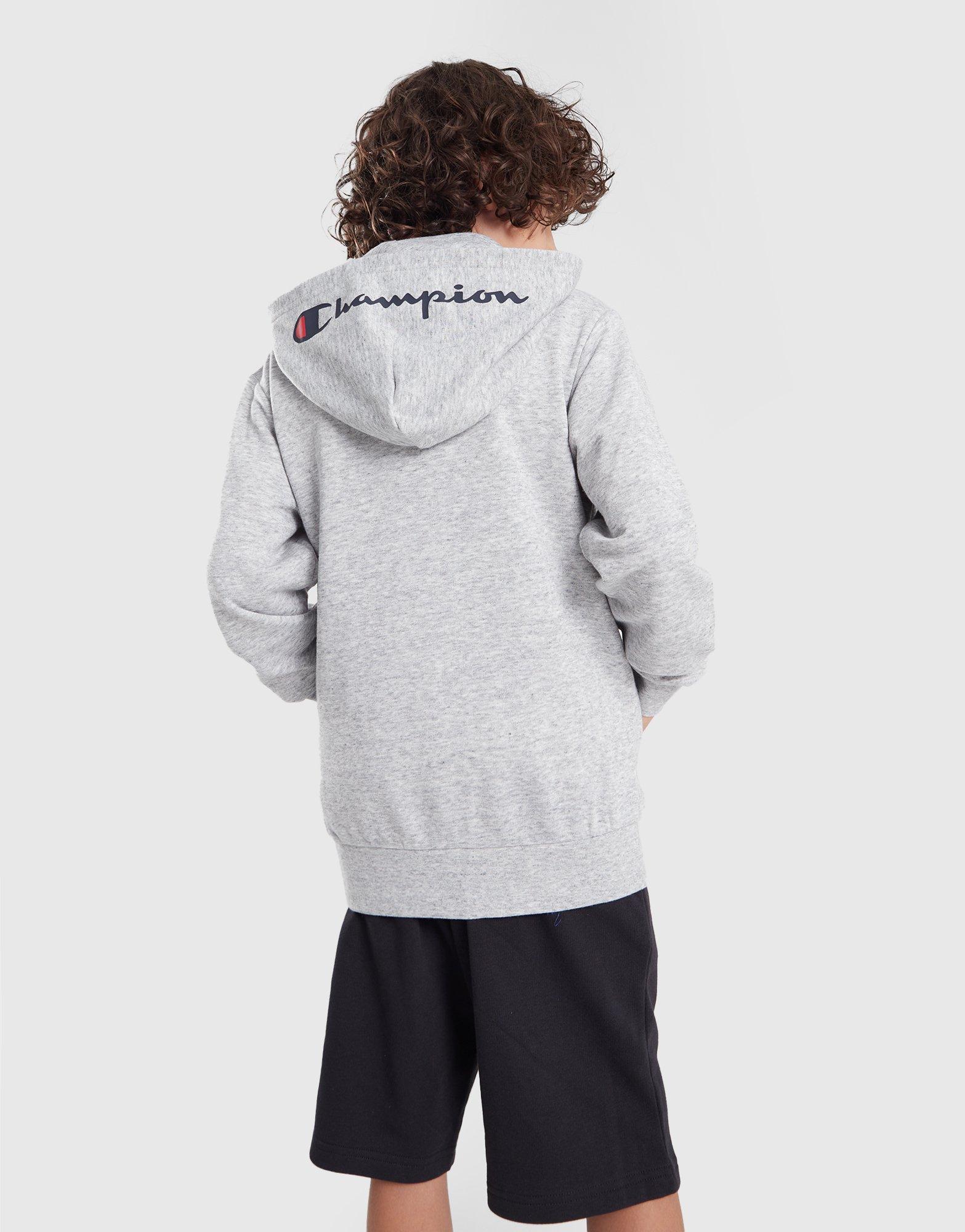 Gyerek pulóver CHAMPION PULÓVER CIPZÁRAS KAPUCNIS HOODED ZIP B 306758EM021 Szürke