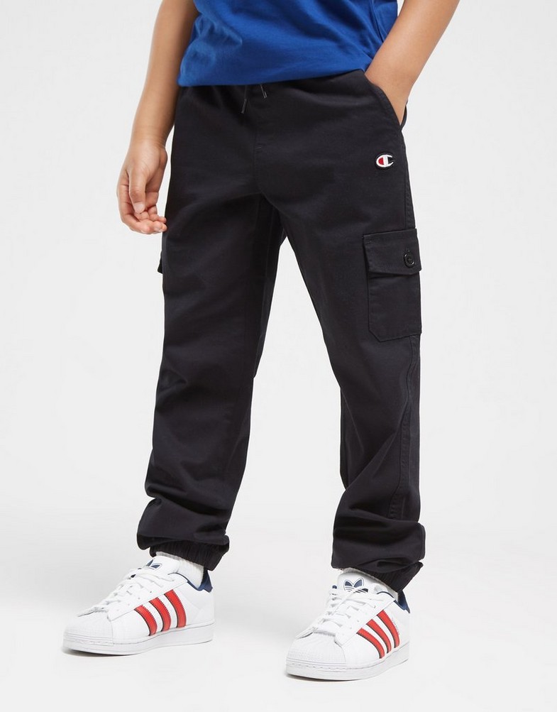 Дитячі штани CHAMPION ШТАНИ ELASTIC CUFF CARGO PANT B 306767KK001 Чорний