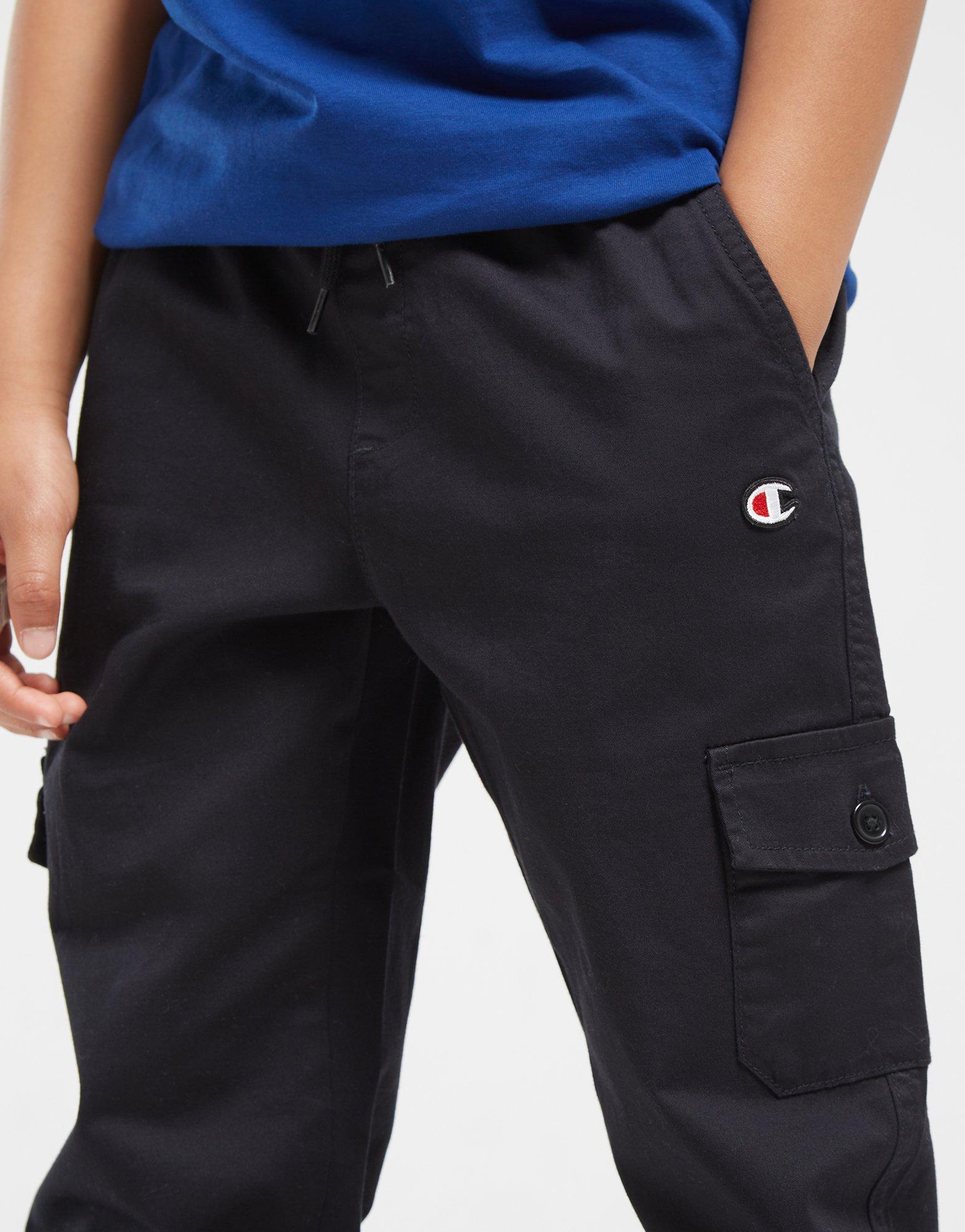 Детски панталон CHAMPION ПАНТАЛОНИ ELASTIC CUFF CARGO PANT B 306767KK001 Черен
