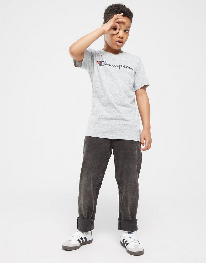 Дитячі футболки CHAMPION ФУТБОЛКА CREWNECK ФУТБОЛКА B 306832EM021 Сірий