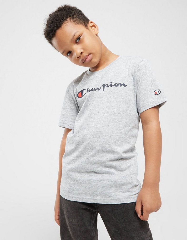 Дитячі футболки CHAMPION ФУТБОЛКА CREWNECK ФУТБОЛКА B 306832EM021 Сірий