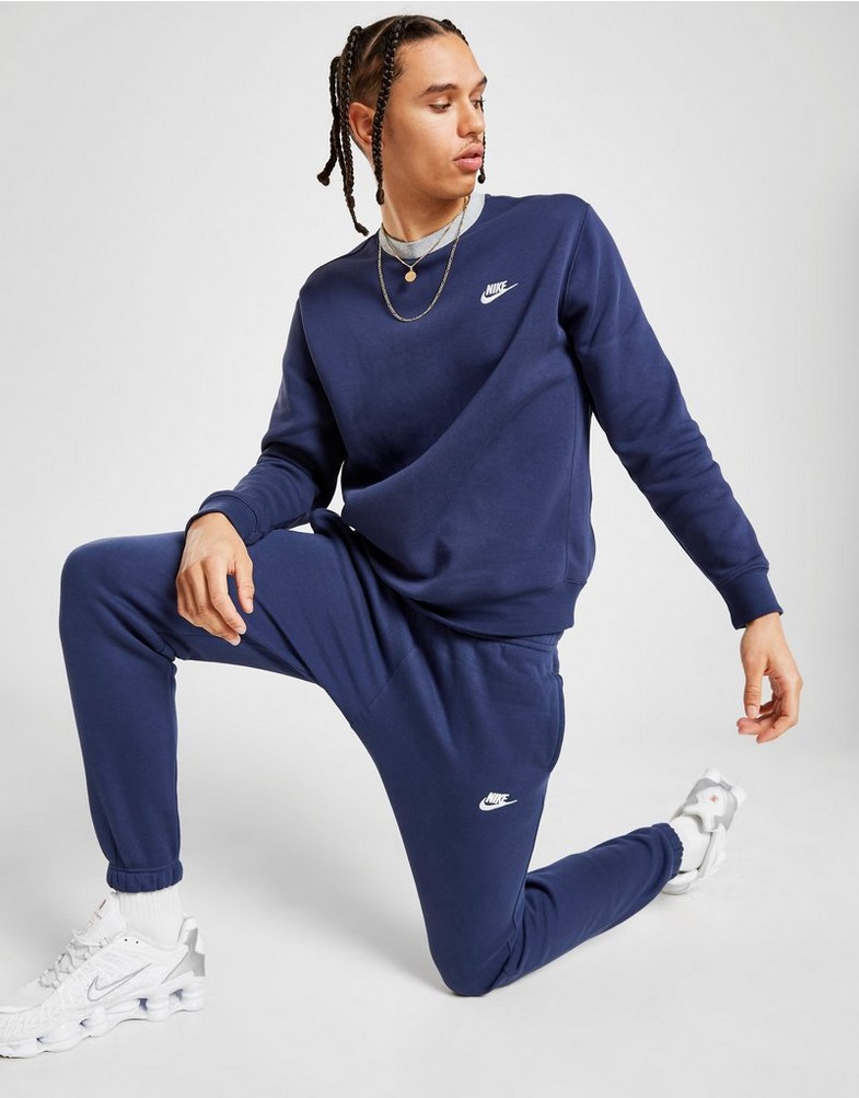 NIKE FOUNDATION FLEECE JOGGERS BV2737-410 Granatowy