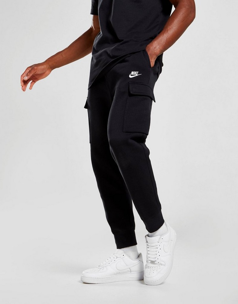 Pantaloni pentru bărbați NIKE PANTALONI  SPORTSWEAR CLUB FLEECE CARGO CD3129-010 Negru