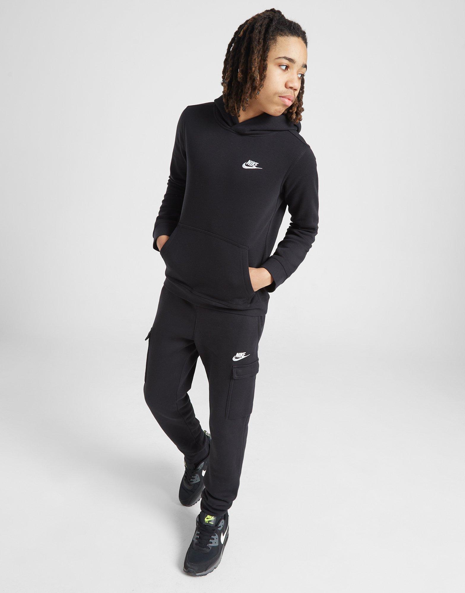 Gyerek pulóver NIKE FRANCHISE OVERHEAD HOODIE JUNIOR BOY BV3757-011 Fekete