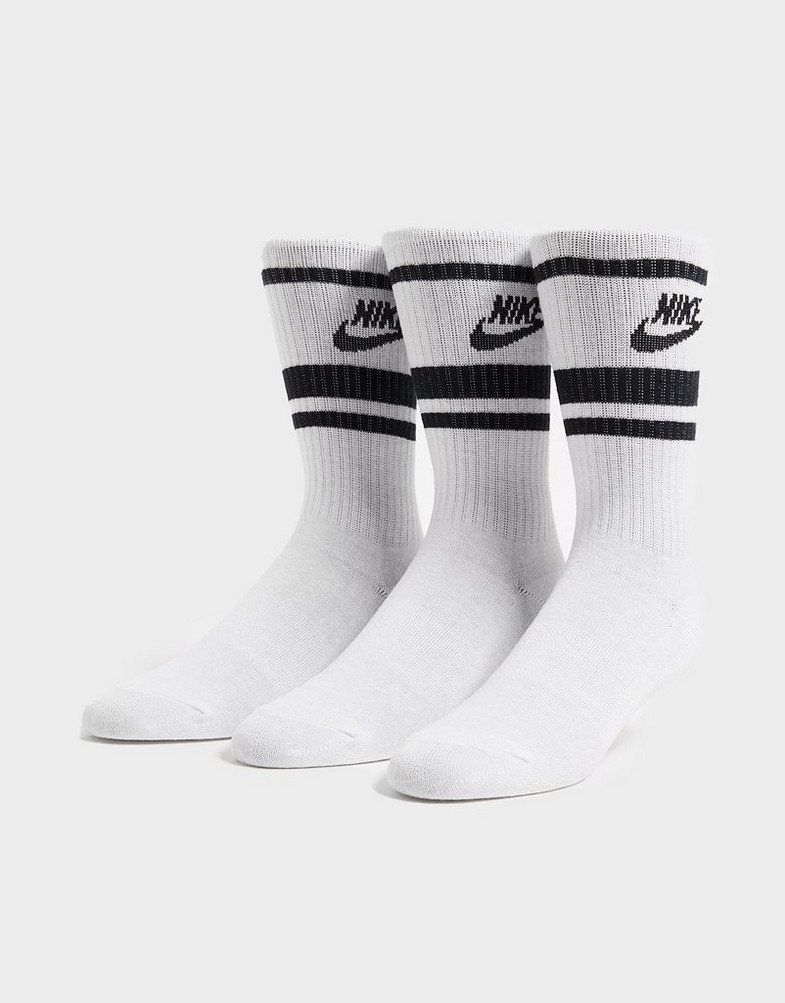 Dámske ponožky NIKE ESSENTIAL STRIPE SOCKS (3 PACK)  DX5089-103 Biela