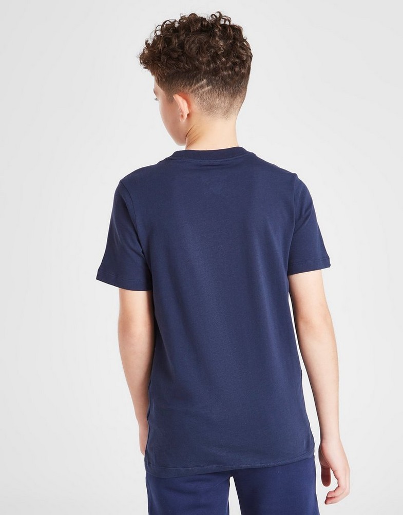 Detské tričko NIKE SMALL LOGO TRIČKO JUNIOR BOY AR5254-451 Tmavomodrá