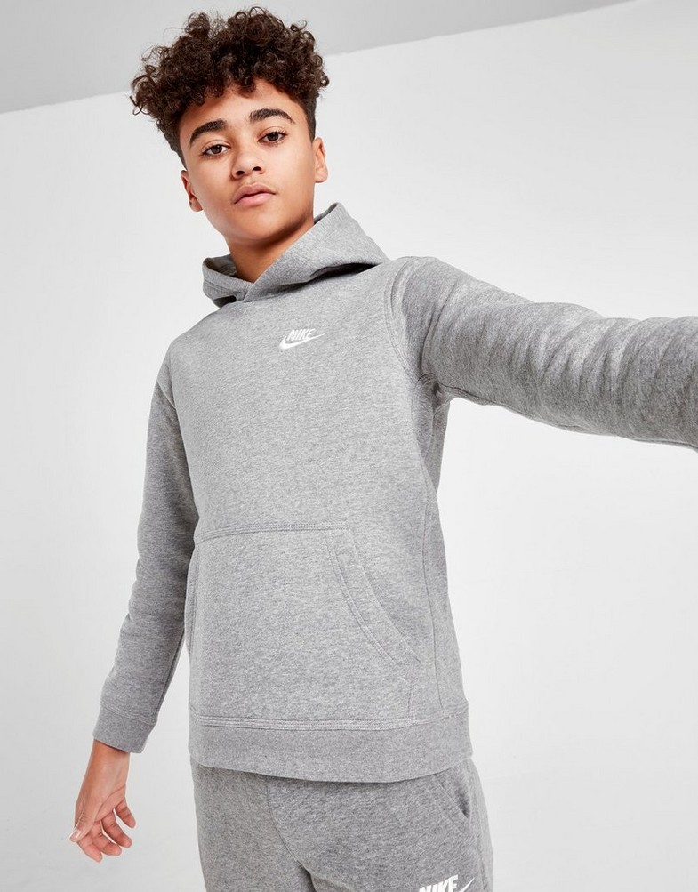 NIKE BLUZA Z KAPTUREM NIKE SPORTSWEAR CLUB BOY BV3757-091 Szary