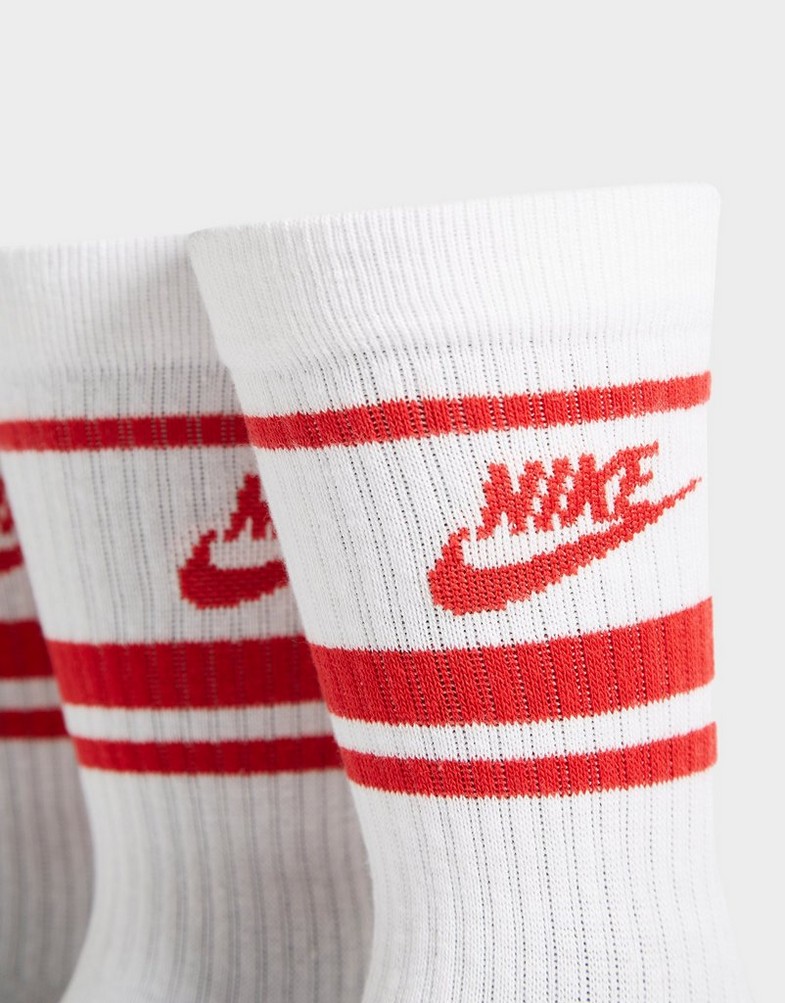 Dámske ponožky NIKE ESSENTIAL STRIPE SOCKS (3 PACKS)  DX5089-102 Biela